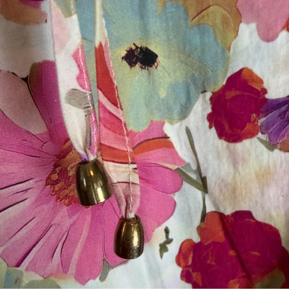 Entro Penny Floral Tie-Neck Blouse XL - Picture 7 of 10
